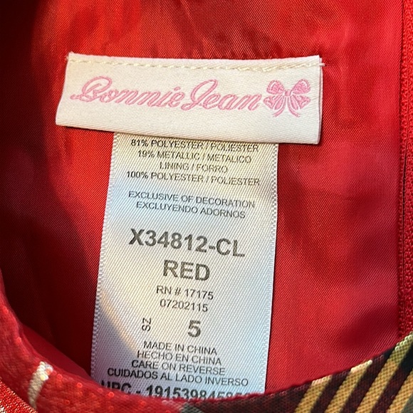 Bonnie Jean Girl’s holiday dress - Picture 5 of 7